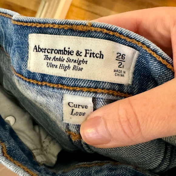 Abercrombie & Fitch Size 26 Curve Love The Ankle Straight Ultra High Rise - Picture 4 of 4
